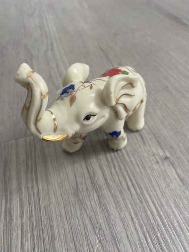 Vintage porcelain elephant - porcelain,