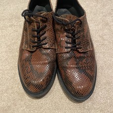 Dune London Snake Skin Brogue