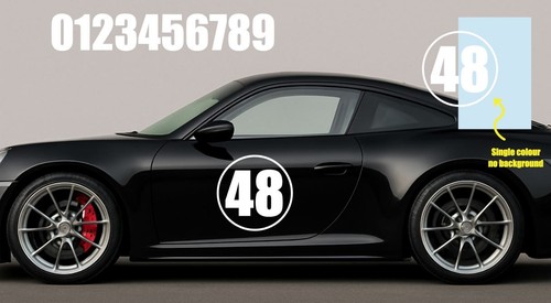 Track car roundels number - roundels, +