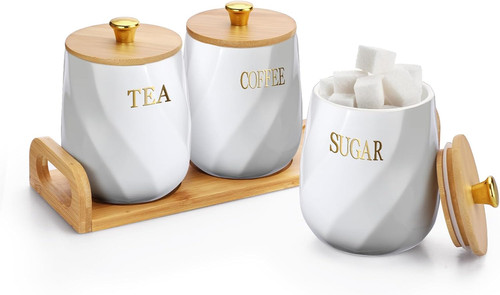 Ceramic kitchen canisters with - ceramic,