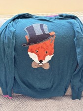 Joules Green Knitted Fox