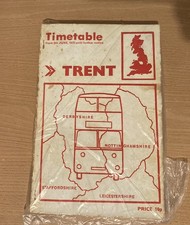 Trent Bus Timetable 1972