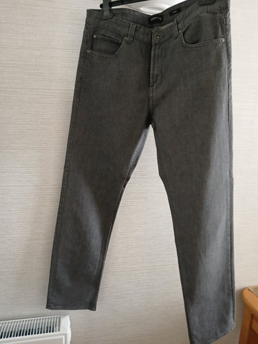 Mens grey jeans 34r - grey,