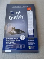 Pets at Home Dog Crate Medium Single Door, Foldable