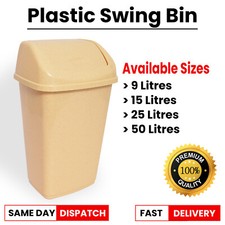 9 15 25 50L Plastic Swing Bin