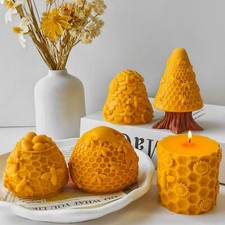 3D Bee Candle Molds Honeycomb