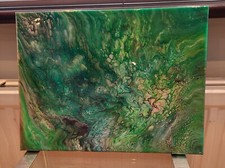 Abstract original  fluid acrylic art on canvas. 