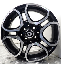 Smart black alloy wheel - black,