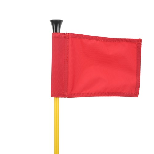Red golf pin flag - flag, hole