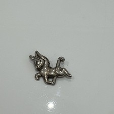 Vintage Coro Sterling Silver Donkey Brooch Pin Signed vgc 