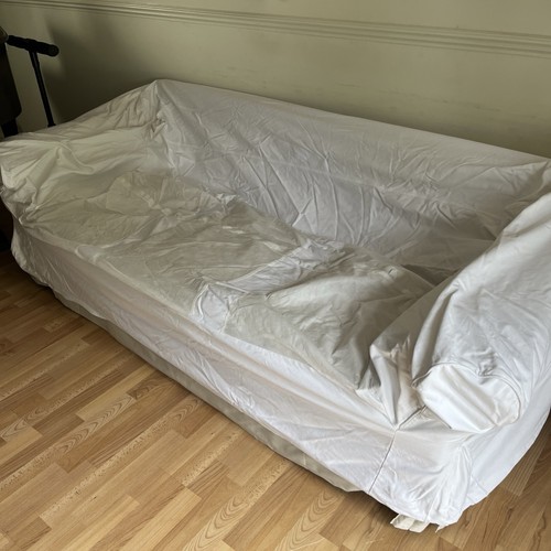 White ikea ektorp sofa cover - ,
