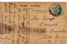 Genealogy Postcard - Roach - Croyde - Near Braunton - North Devon - Ref 7147A
