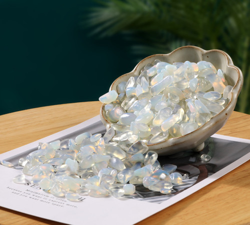 Opalite crystal chips tumbled - crystal,