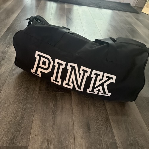 Pink duffel bag black - vs, 23”