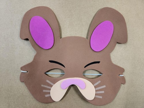 Rabbit farm foam masks - farm,