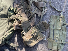 Original Group of British Army 58 Pattern Webbing, Belt, Pack, Pouches etc