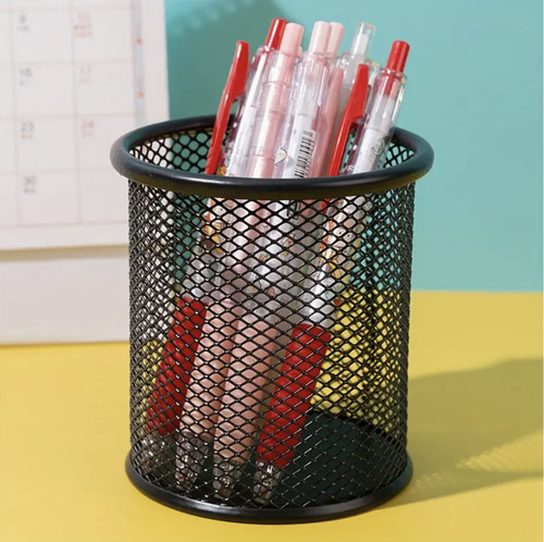 Metal art pen holder hollow - art,