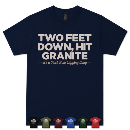 Two feet down hit granite - two,