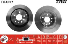 2x Brake Disc for SAAB:9-5,9-5 Sedan,9-5 Estate 5232756 12763593