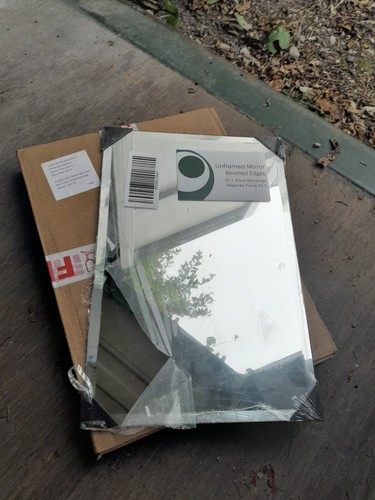 Unframed bevelled edge mirrors - unframed,