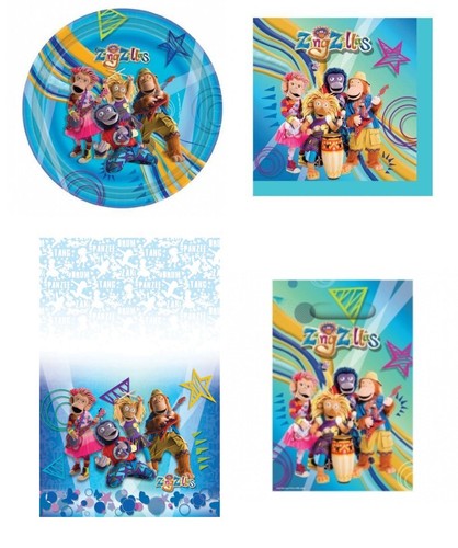 Zingzillas partyware set - partyware,