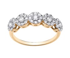 9ct Yellow Gold on Silver