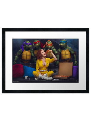 Pizza with the - ninja, turtles