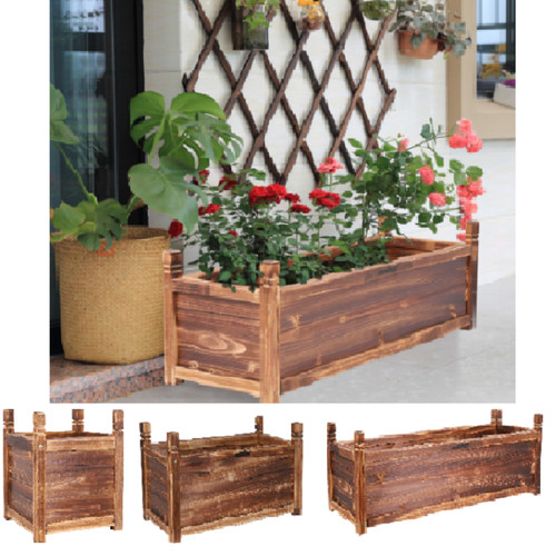 Heavy wooden planter - heavy,