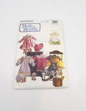 Butterick 5084 Holly Hobbie Patterns for Four Outfits UNCUT w/ Decal