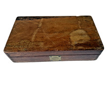 Haji Ghulam Husain & Sons surveying/drafting instrument set in wooden box 1942