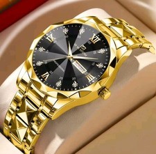 Mens Luxury Quartz Watch Gents
