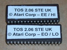 NEW Atari 520 1040 STE Mega STE Computer 2 x TOS 2.06 Roms UK English Language
