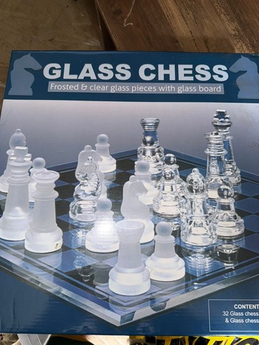 Traditional glass chess set - set, 32