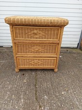 Vintage Wicker Chest Of