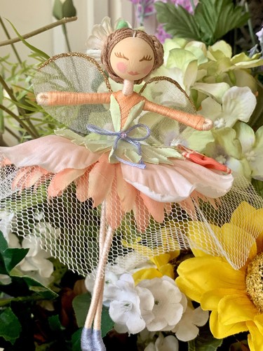 Handmade flower fairy doll - flower,