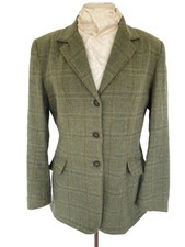 Ladies Caldene Green Tweed Show Jacket Size 38”.     Ref AU17