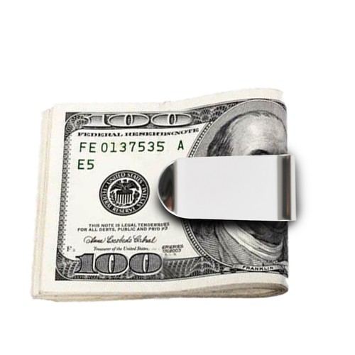 Stainless steel money clip - stainless,