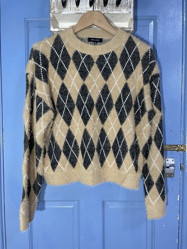 New look beige - new, argyle