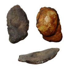 Extremely Rare British Prehistoric Mesolithic Flint Concave Tallow Oil Lamp 