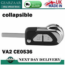 For Citroen DS3 2009-2017 2 Button Remote Flip Blade Key Fob Case Shell Repair