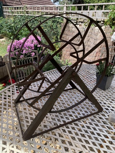 Vintage garden metal hose pipe - hose,