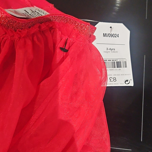 Next girls red tulle tutu - next,