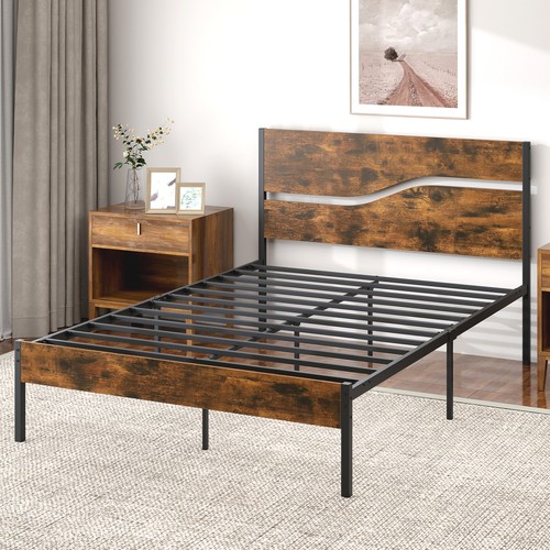Metal bed frame industrial - bed,