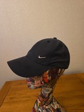 Nike Heritage 86 Cap Hat Metal Swoosh Biege Black H86 Lightweight Cap 
