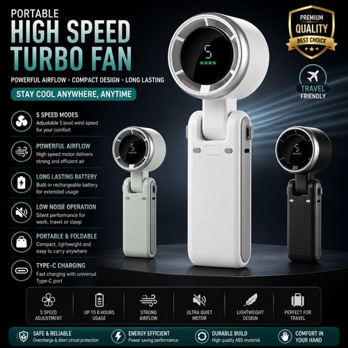 Turbo foldabl fan - foldabl,