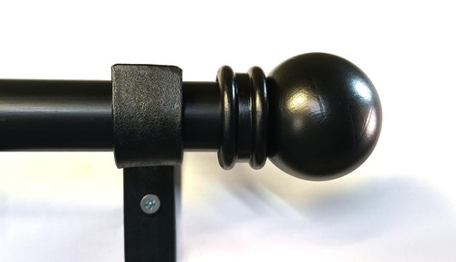 Wrought iron curtain poles - iron,