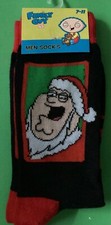Mens Family Guy Socks with 'Peter as Father Xmas” detail size 7-11