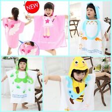 Children Hooded Bath Towel Beach Swimming Towel 100%Cotton For Kids Boys Girls