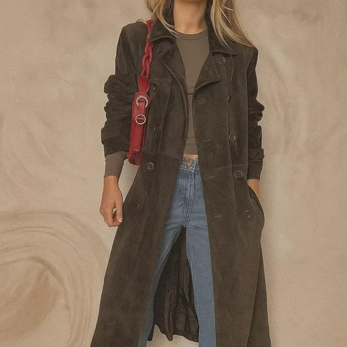 Vintage suede leather - vintage,