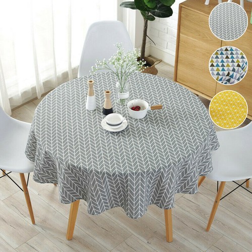 Round cotton linen fabric - linen,